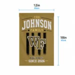 Wake Forest Demon Deacons Garden Flag Personalized Distressed Stripes Gold Best Selling