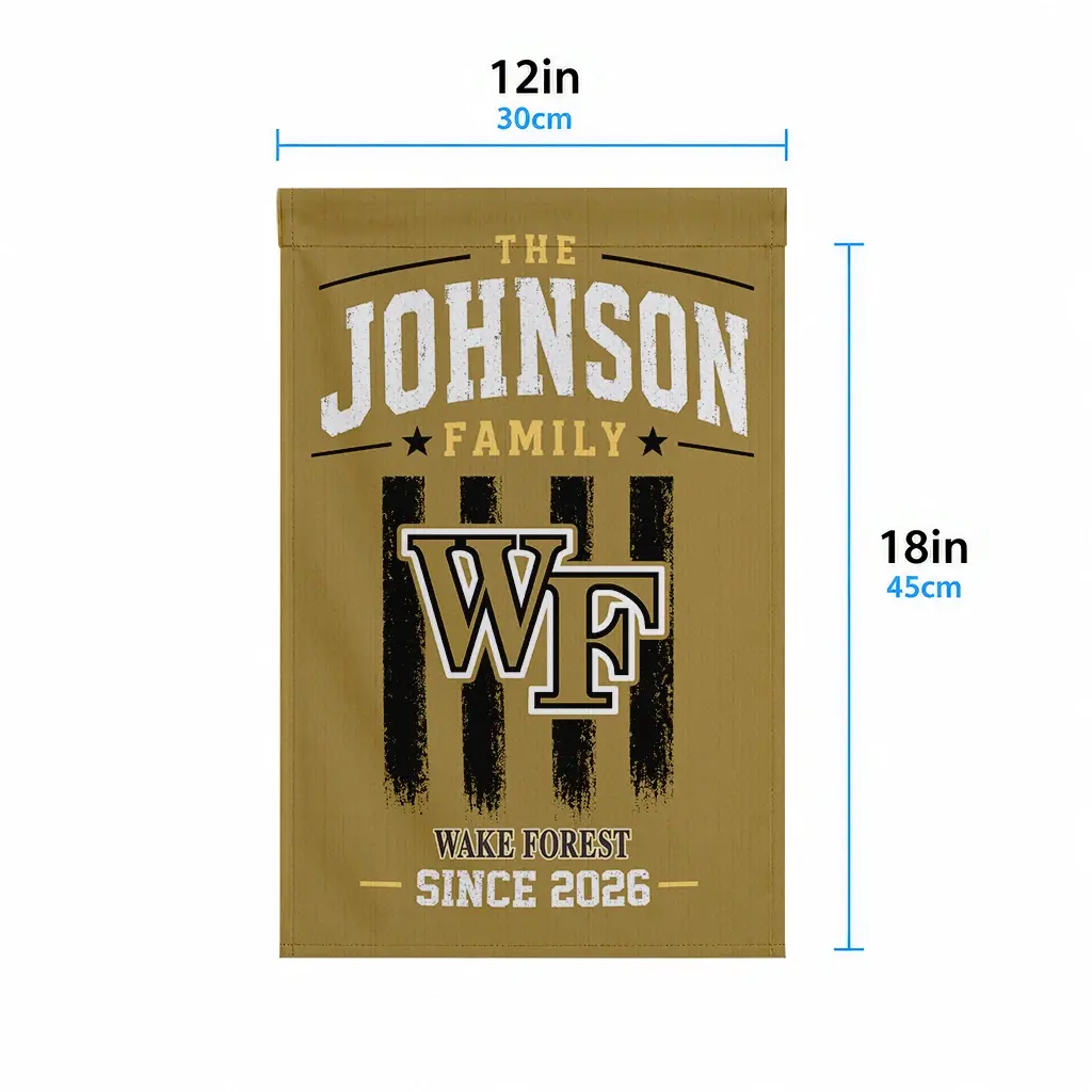 Wake Forest Demon Deacons Garden Flag Personalized Distressed Stripes Gold High Quality Wake Forest Demon Deacons Garden Flag Personalized Distressed Stripes Gold High Quality