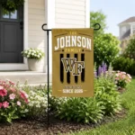 Wake Forest Demon Deacons Garden Flag Personalized Distressed Stripes Gold Best Selling