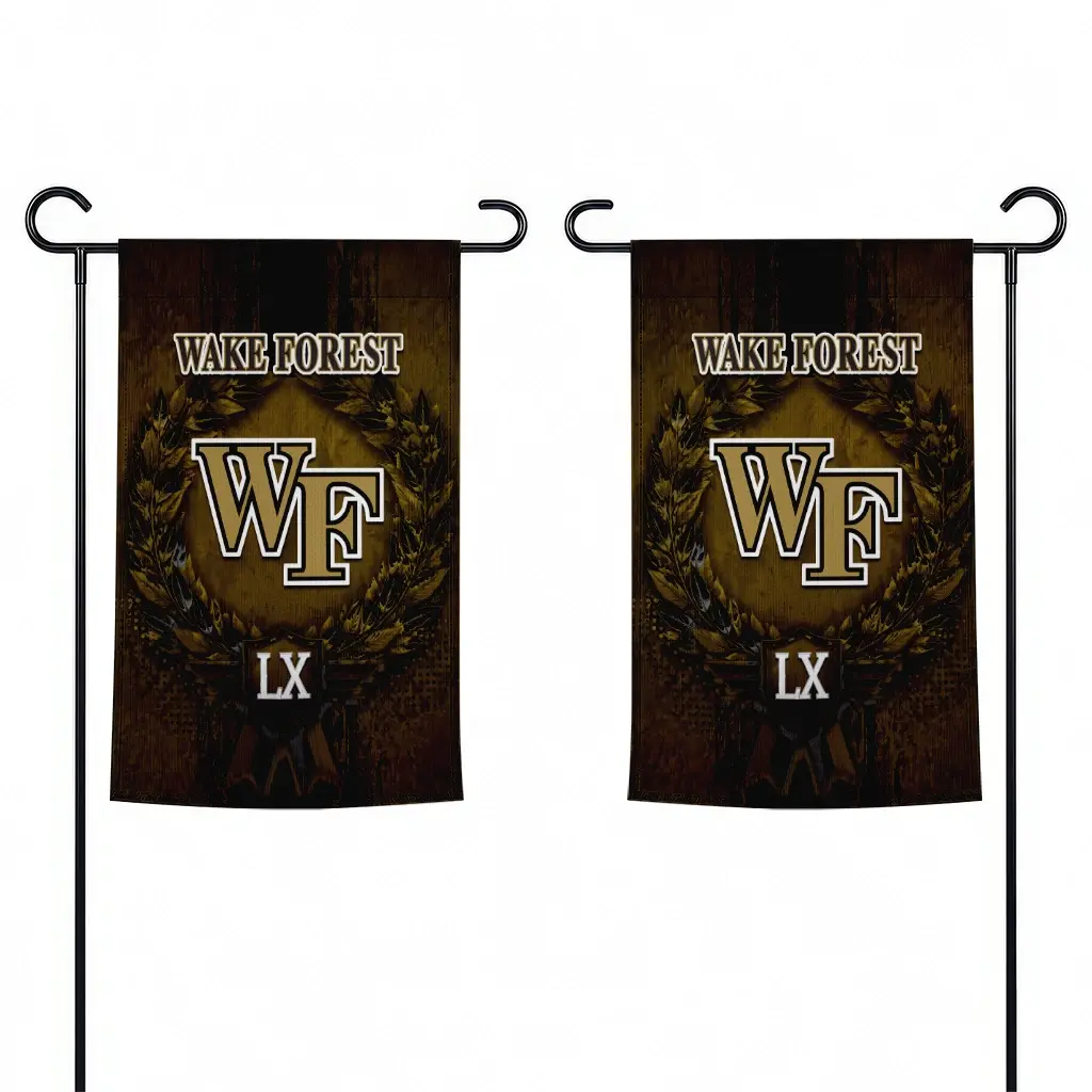 Wake Forest Demon Deacons Garden Flag Personalized Laurel Wreath Gold Fashion Forward Wake Forest Demon Deacons Garden Flag Personalized Laurel Wreath Gold Fashion Forward