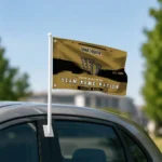 Wake Forest Demon Deacons House Flag Custom Brushed Streaks Gold Best Selling