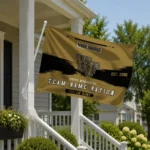 Wake Forest Demon Deacons House Flag Custom Brushed Streaks Gold Best Selling