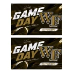 Wake Forest Demon Deacons House Flag Customized Action Streaks Gold Best Selling