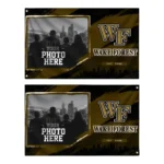 Wake Forest Demon Deacons House Flag Personalized Framed Photo Gold Black Best Selling