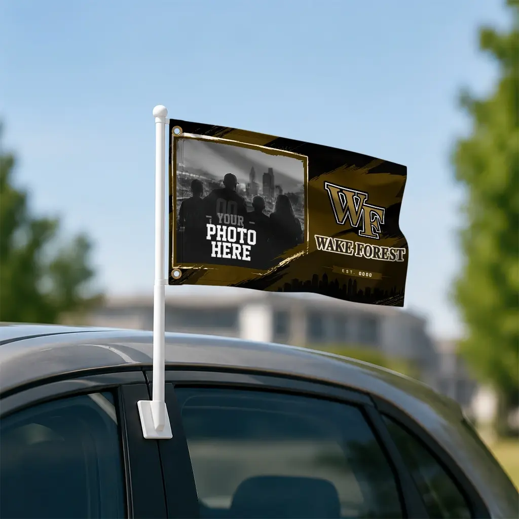 Wake Forest Demon Deacons House Flag Personalized Framed Photo Gold Black Latest Model Wake Forest Demon Deacons House Flag Personalized Framed Photo Gold Black Latest Model