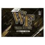 Wake Forest Demon Deacons House Flag Personalized Speed Slashes Gold Best Selling