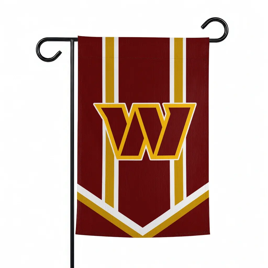 Washington Commanders Garden Flag Custom Chevron Stripes Burgundy Best Selling Washington Commanders Garden Flag Custom Chevron Stripes Burgundy Best Selling