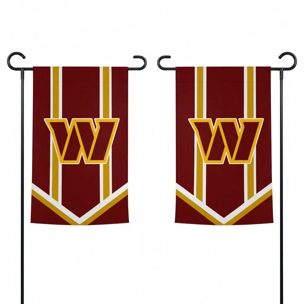 Washington Commanders Garden Flag Custom Chevron Stripes Burgundy Fashion Forward Washington Commanders Garden Flag Custom Chevron Stripes Burgundy Fashion Forward