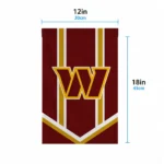 Washington Commanders Garden Flag Custom Chevron Stripes Burgundy Best Selling