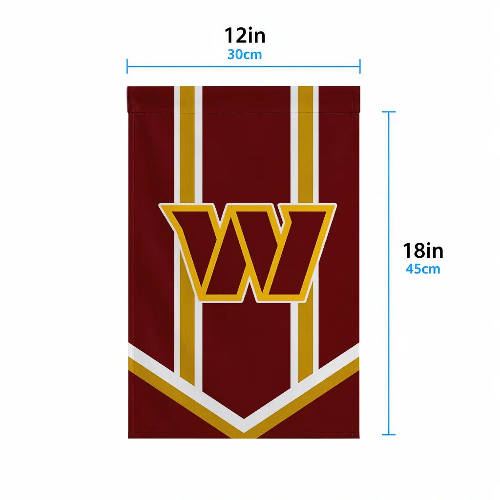 Washington Commanders Garden Flag Custom Chevron Stripes Burgundy High Quality Washington Commanders Garden Flag Custom Chevron Stripes Burgundy High Quality