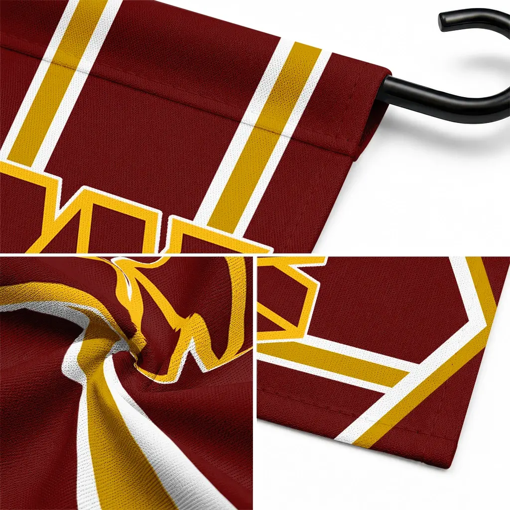 Washington Commanders Garden Flag Custom Chevron Stripes Burgundy Latest Model Washington Commanders Garden Flag Custom Chevron Stripes Burgundy Latest Model
