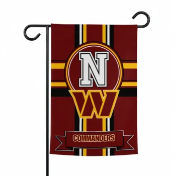 Washington Commanders Garden Flag Custom Circle Medallion Burgundy Best Selling