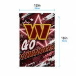 Washington Commanders Garden Flag Customized Glowing Star Burgundy Best Selling