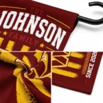 Washington Commanders Garden Flag Personalized Distressed Stripes Burgundy Best Selling