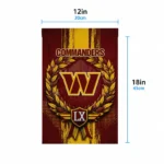Washington Commanders Garden Flag Personalized Laurel Wreath Burgundy Best Selling