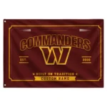 Washington Commanders House Flag Custom Ornate Border Burgundy Best Selling