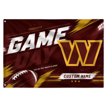 Washington Commanders House Flag Customized Action Streaks Burgundy Best Selling