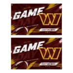 Washington Commanders House Flag Customized Action Streaks Burgundy Best Selling