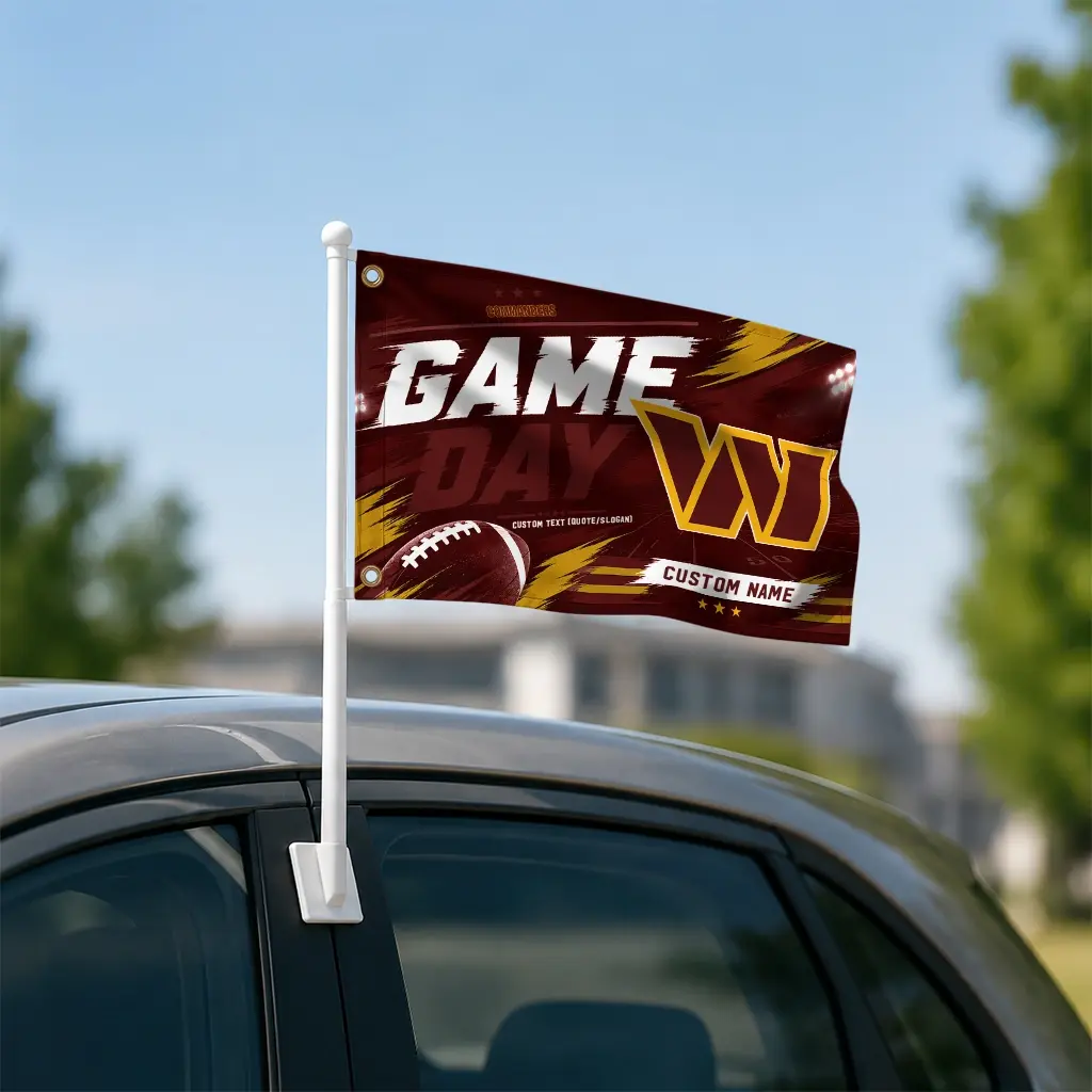 Washington Commanders House Flag Customized Action Streaks Burgundy Latest Model Washington Commanders House Flag Customized Action Streaks Burgundy Latest Model