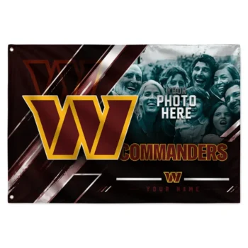 Washington Commanders House Flag Customized Diagonal Stripes Burgundy Best Selling