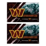 Washington Commanders House Flag Customized Diagonal Stripes Burgundy Best Selling
