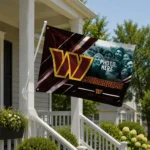 Washington Commanders House Flag Customized Diagonal Stripes Burgundy Best Selling