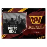 Washington Commanders House Flag Personalized Framed Photo Burgundy Black Best Selling