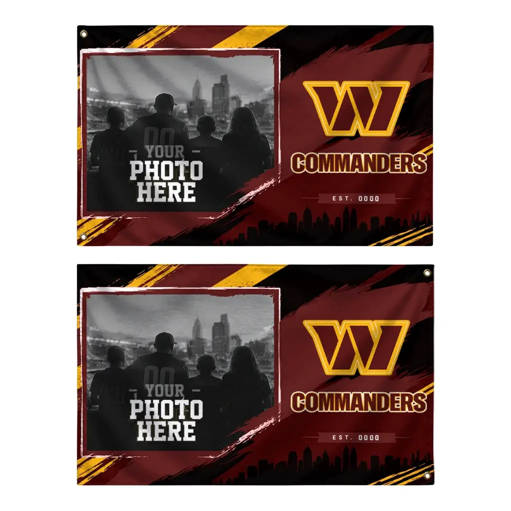 Washington Commanders House Flag Personalized Framed Photo Burgundy Black Fashion Forward Washington Commanders House Flag Personalized Framed Photo Burgundy Black Fashion Forward