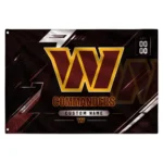 Washington Commanders House Flag Personalized Speed Slashes Burgundy Best Selling