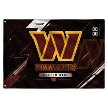 Washington Commanders House Flag Personalized Speed Slashes Burgundy Best Selling