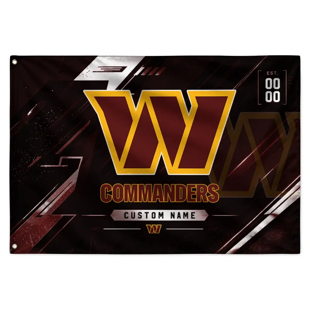 Washington Commanders House Flag Personalized Speed Slashes Burgundy Best Selling Washington Commanders House Flag Personalized Speed Slashes Burgundy Best Selling