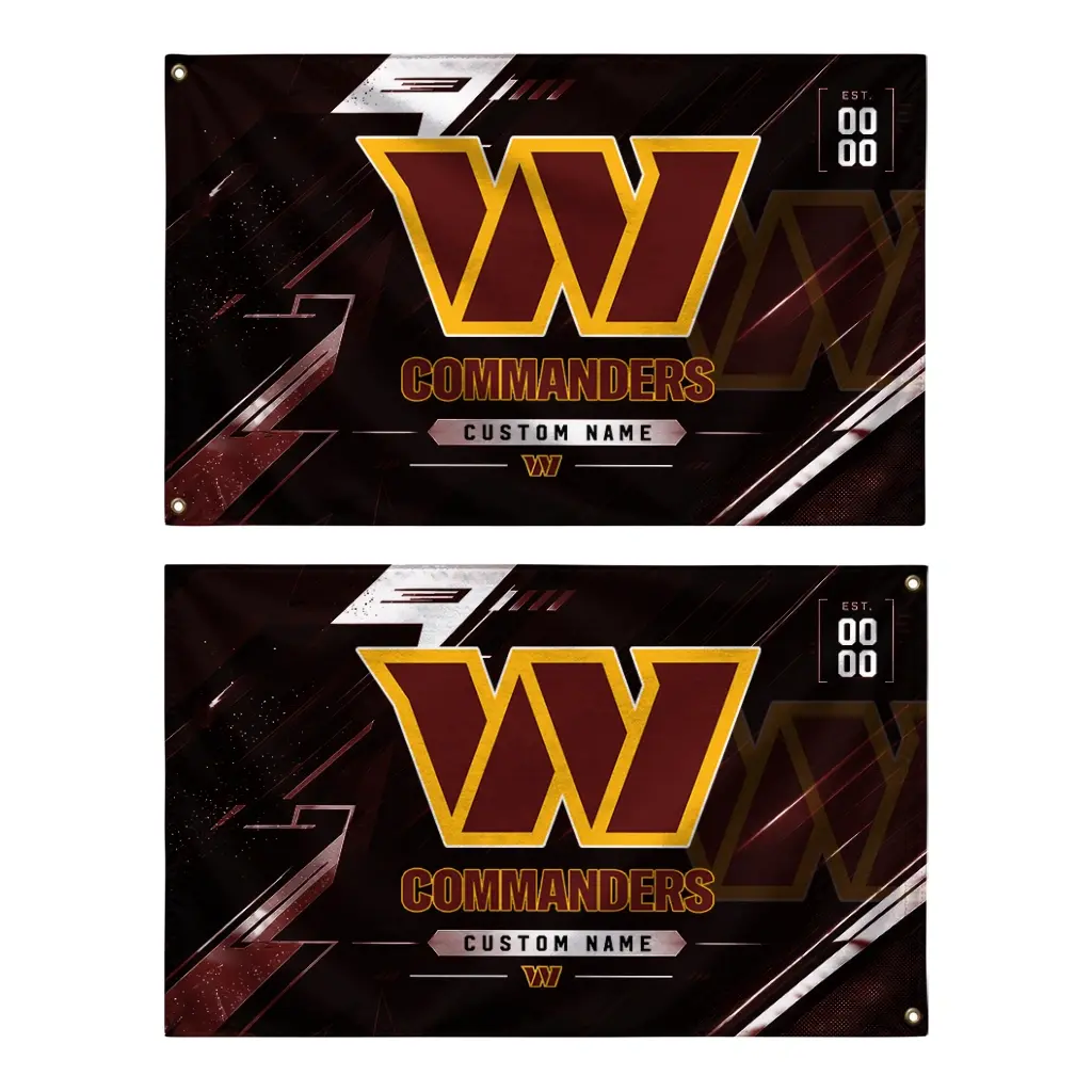 Washington Commanders House Flag Personalized Speed Slashes Burgundy Fashion Forward Washington Commanders House Flag Personalized Speed Slashes Burgundy Fashion Forward
