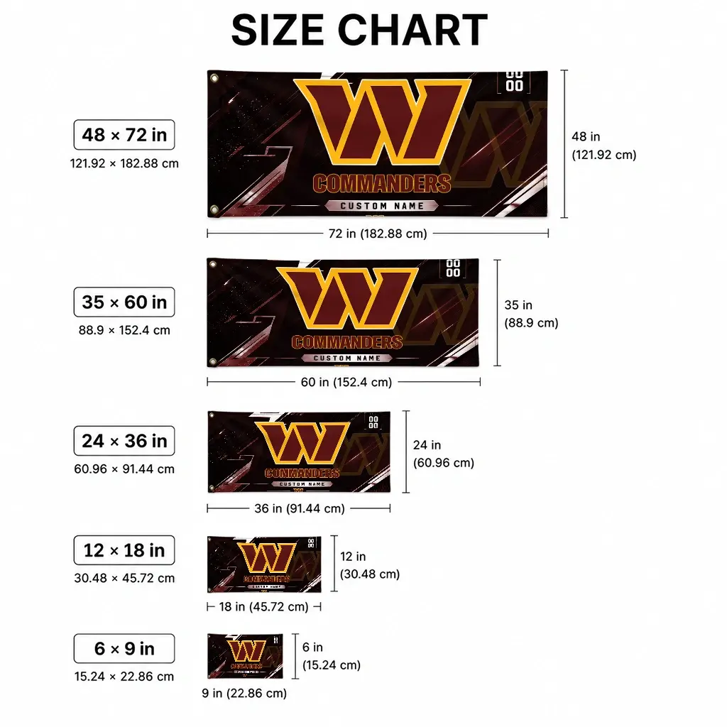Washington Commanders House Flag Personalized Speed Slashes Burgundy High Quality Washington Commanders House Flag Personalized Speed Slashes Burgundy High Quality