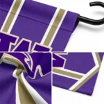 Washington Huskies Garden Flag Custom Chevron Stripes Purple Best Selling