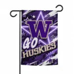 Washington Huskies Garden Flag Customized Glowing Star Purple Best Selling