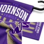 Washington Huskies Garden Flag Personalized Distressed Stripes Purple Best Selling
