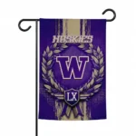 Washington Huskies Garden Flag Personalized Laurel Wreath Purple Best Selling