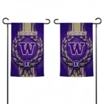 Washington Huskies Garden Flag Personalized Laurel Wreath Purple Best Selling
