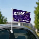 Washington Huskies House Flag Customized Action Streaks Purple Best Selling