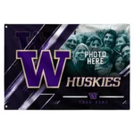 Washington Huskies House Flag Customized Diagonal Stripes Purple Best Selling
