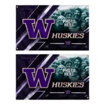 Washington Huskies House Flag Customized Diagonal Stripes Purple Best Selling