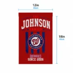 Washington Nationals Garden Flag Custom Distressed Stripes Red Best Selling