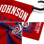 Washington Nationals Garden Flag Custom Distressed Stripes Red Best Selling