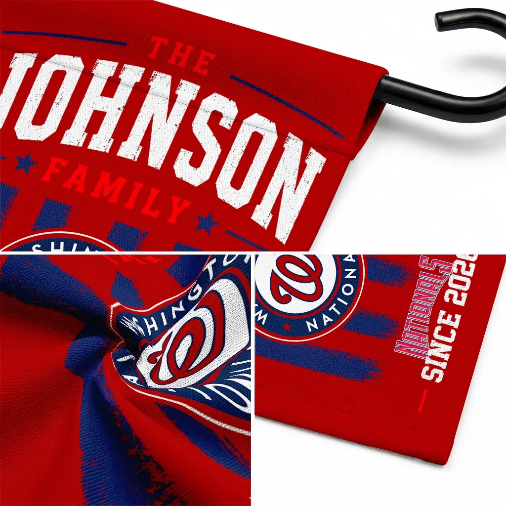Washington Nationals Garden Flag Custom Distressed Stripes Red Latest Model Washington Nationals Garden Flag Custom Distressed Stripes Red Latest Model