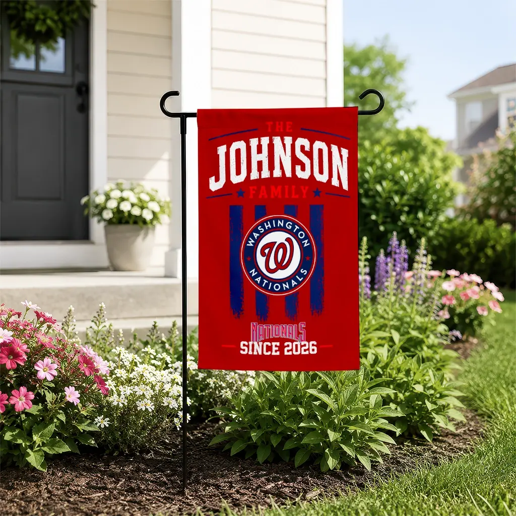 Washington Nationals Garden Flag Custom Distressed Stripes Red New Arrival Washington Nationals Garden Flag Custom Distressed Stripes Red New Arrival