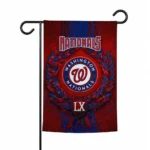 Washington Nationals Garden Flag Custom Laurel Wreath Red Best Selling