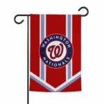 Washington Nationals Garden Flag Customized Chevron Stripes Red Best Selling