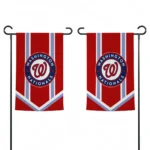 Washington Nationals Garden Flag Customized Chevron Stripes Red Best Selling