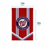 Washington Nationals Garden Flag Customized Chevron Stripes Red Best Selling