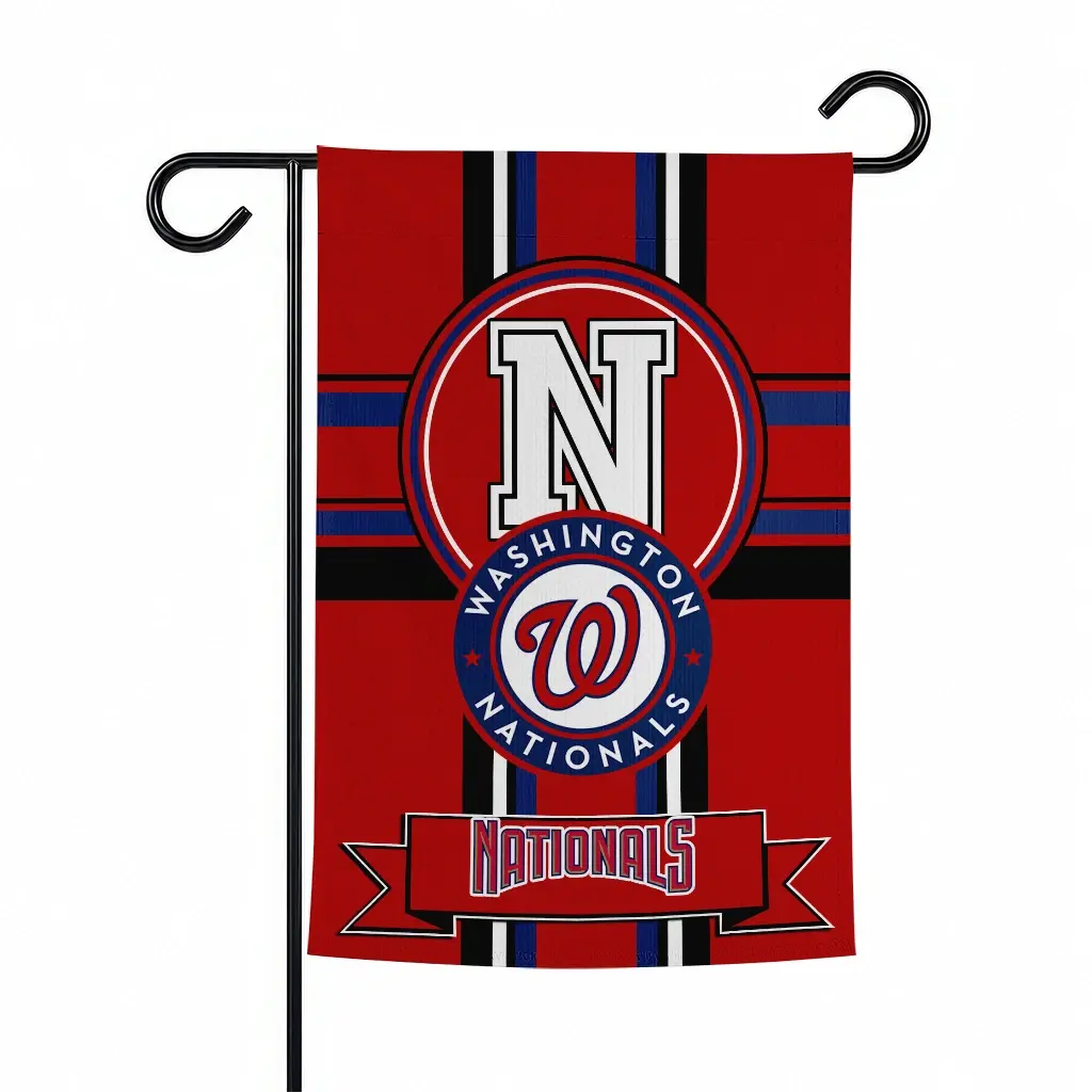 Washington Nationals Garden Flag Customized Circle Medallion Red Best Selling Washington Nationals Garden Flag Customized Circle Medallion Red Best Selling
